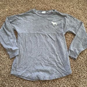 PINK - Gray long sleeve